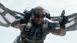 Anthony Mackie as the Falcon in Captain America: The Winter Soldier (Marvel Studios)